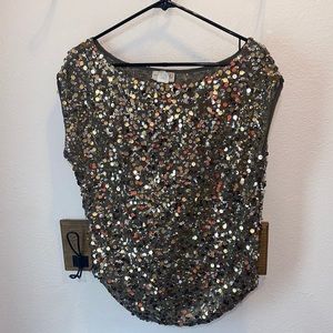 Sequin gold shirt size xs
